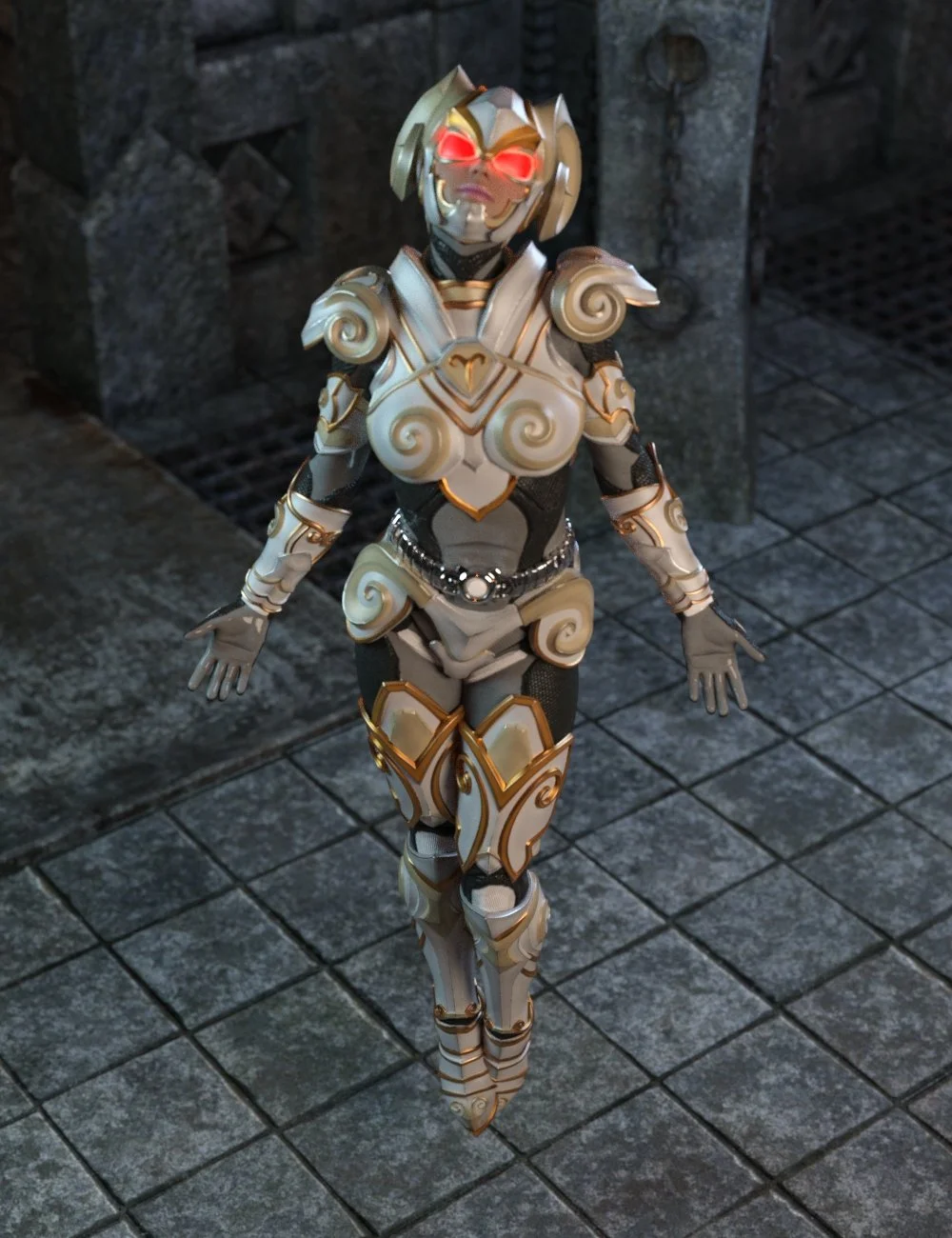 12 Constellation Warriors Series – Aries for Genesis 8 and 8.1 Female