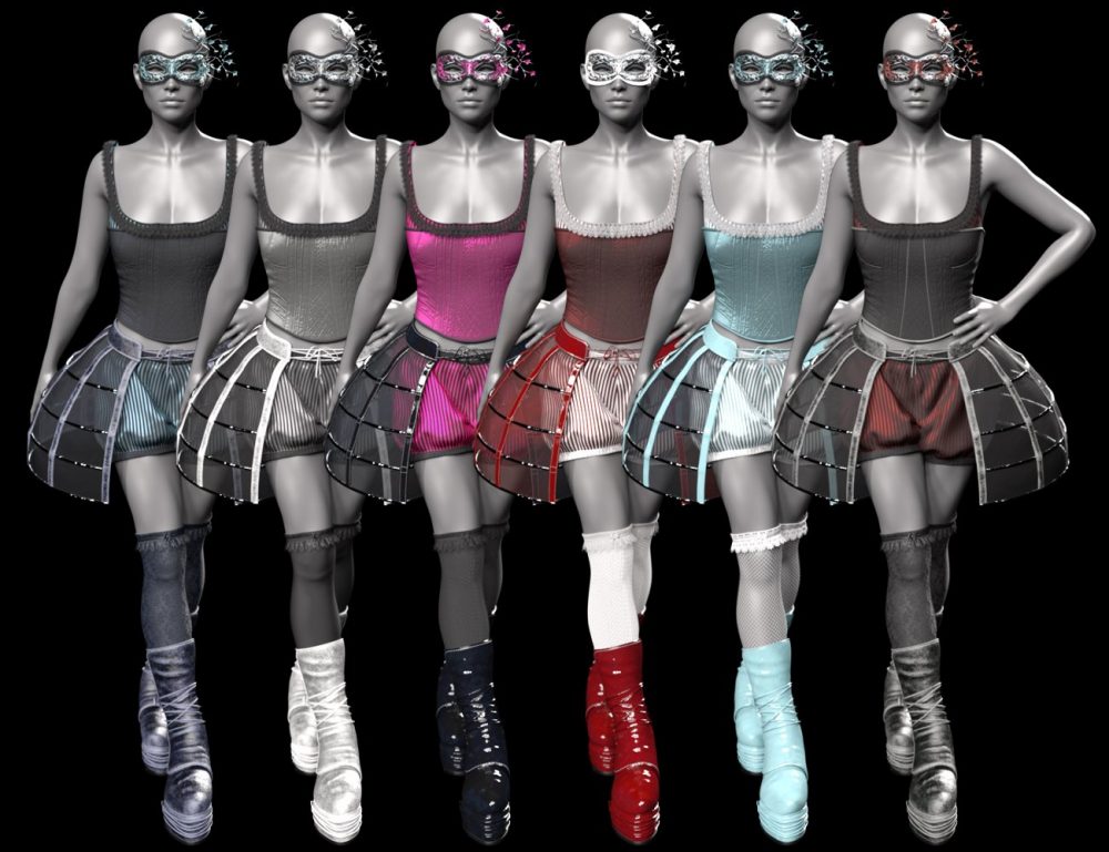 CB Dark Circus Texture Expansion for CB Fleur Clothing Set