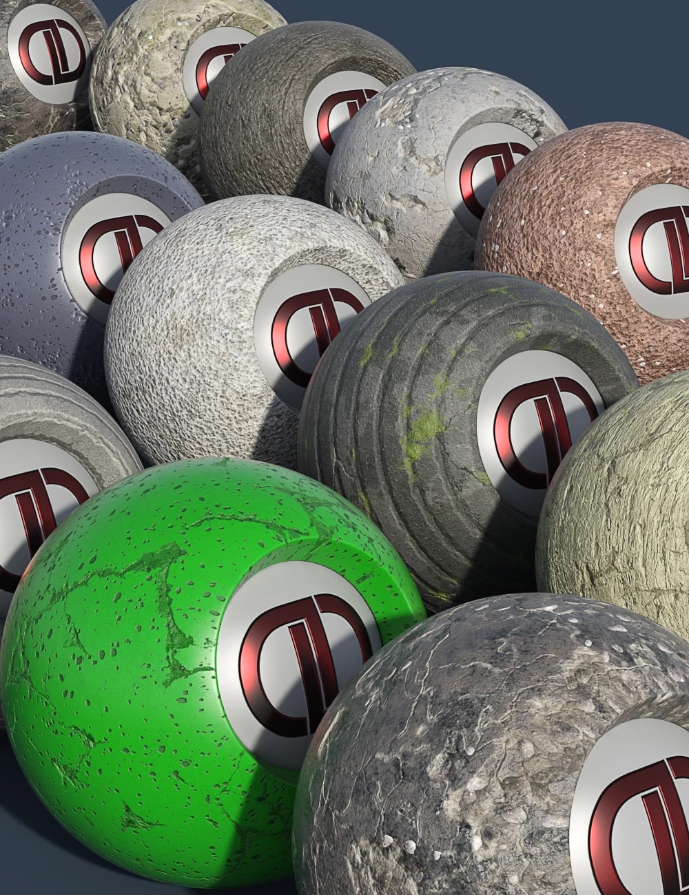 DD PBR Concrete Shaders for Iray Vol 3