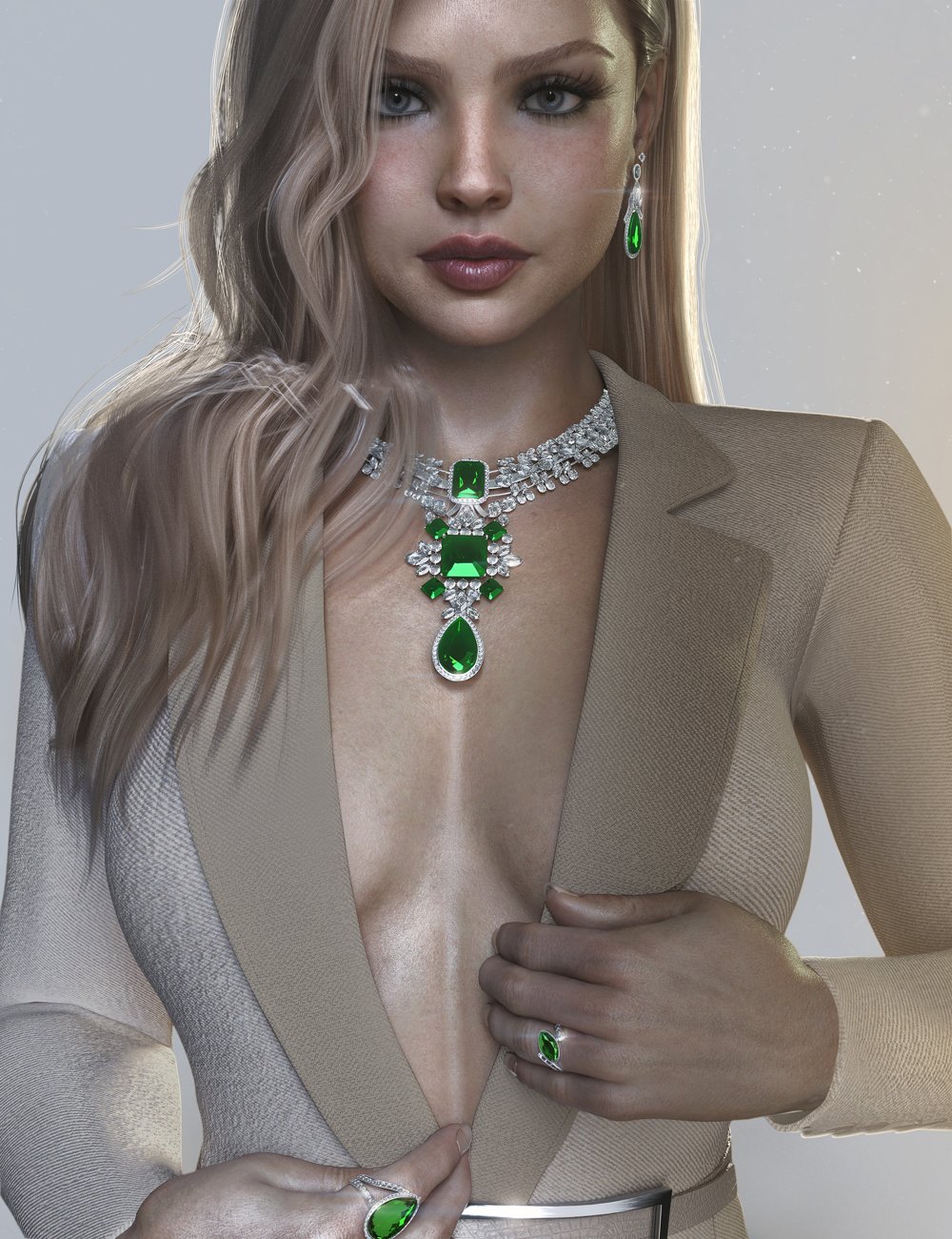 AJC Precious Lady Jewelry for Genesis 9