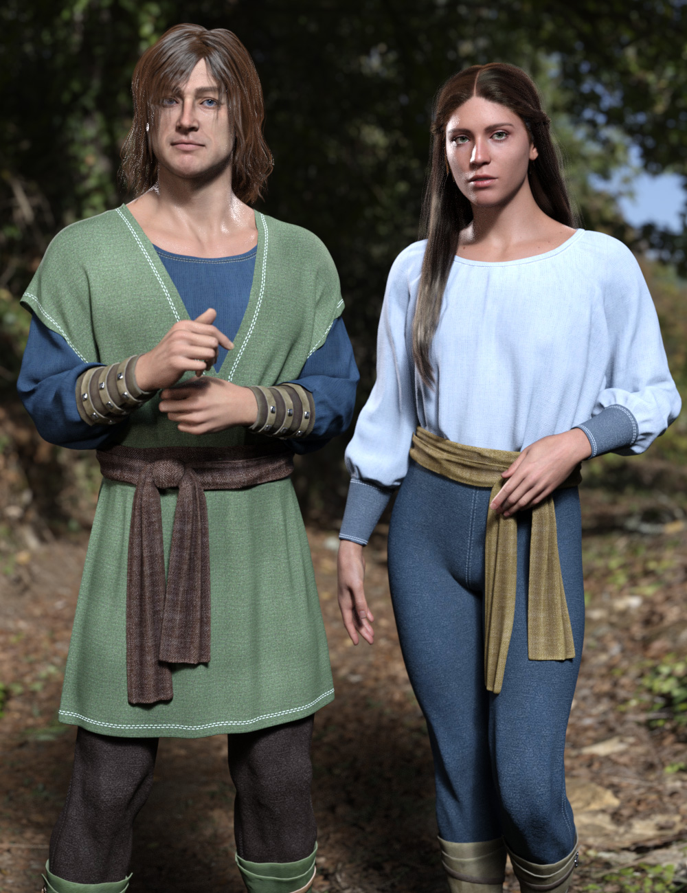 dForce Legend Outfit for Genesis 9