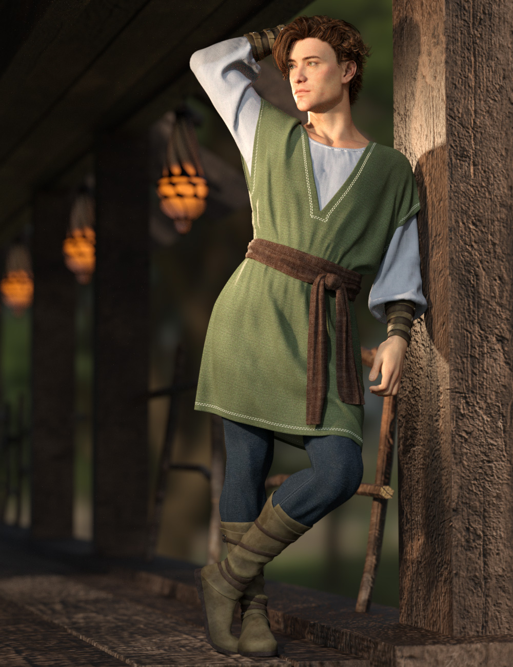 dForce Legend Outfit for Genesis 9