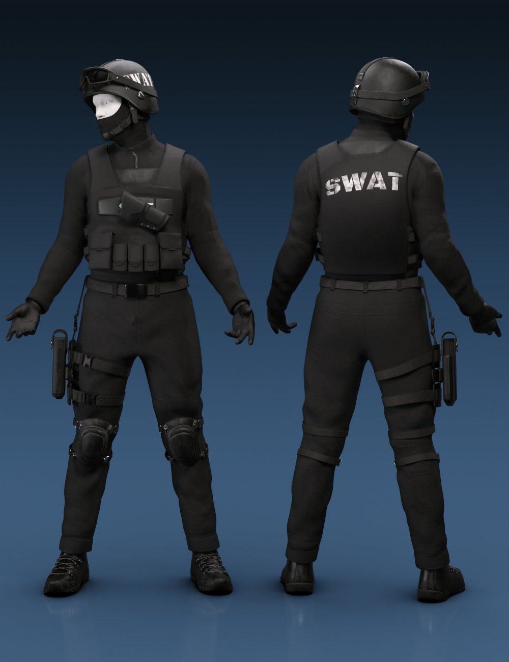 dForce Tactical Style Outfit for Genesis 9