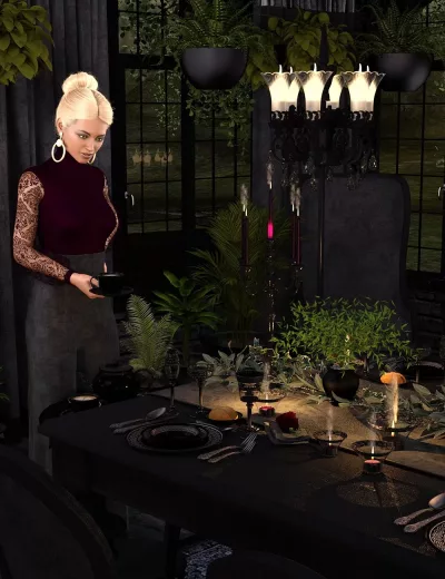 theblackhousediningroom00maindaz3d