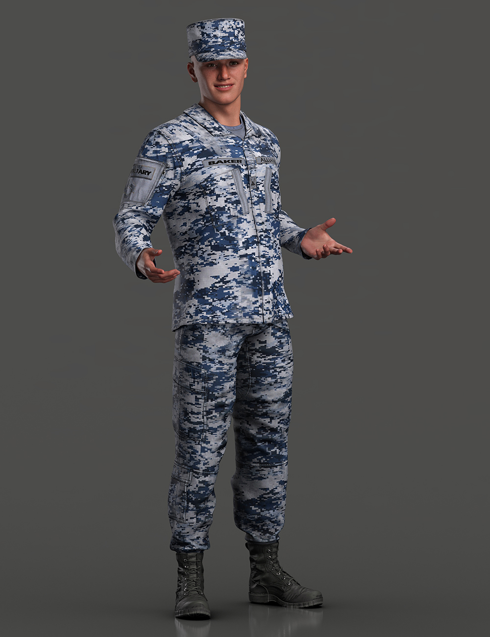 dForce Combat Uniform Texture Add-On