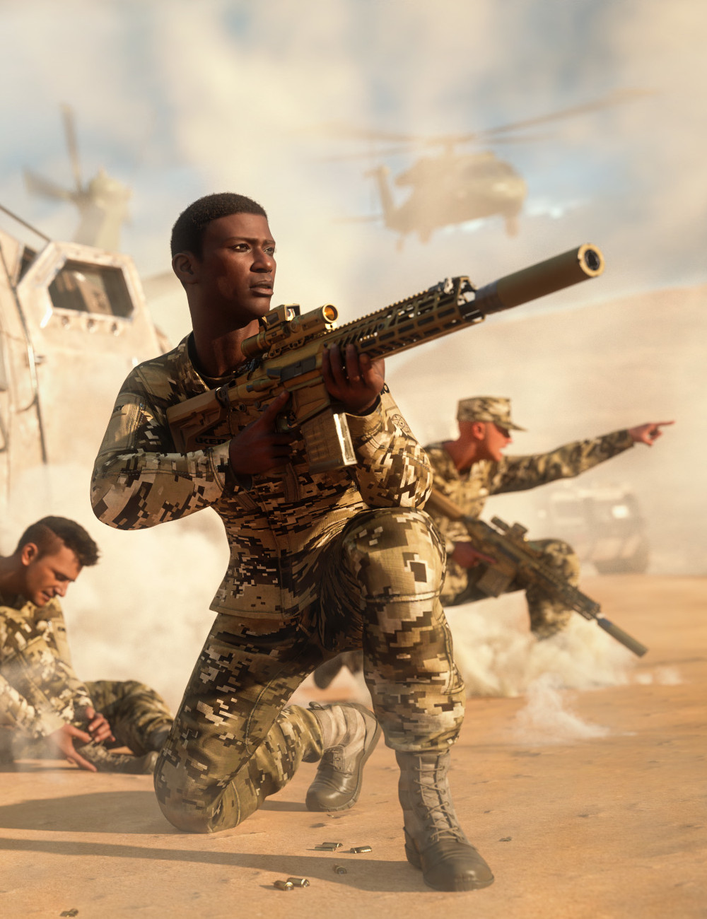 dForce Combat Uniform Texture Add-On