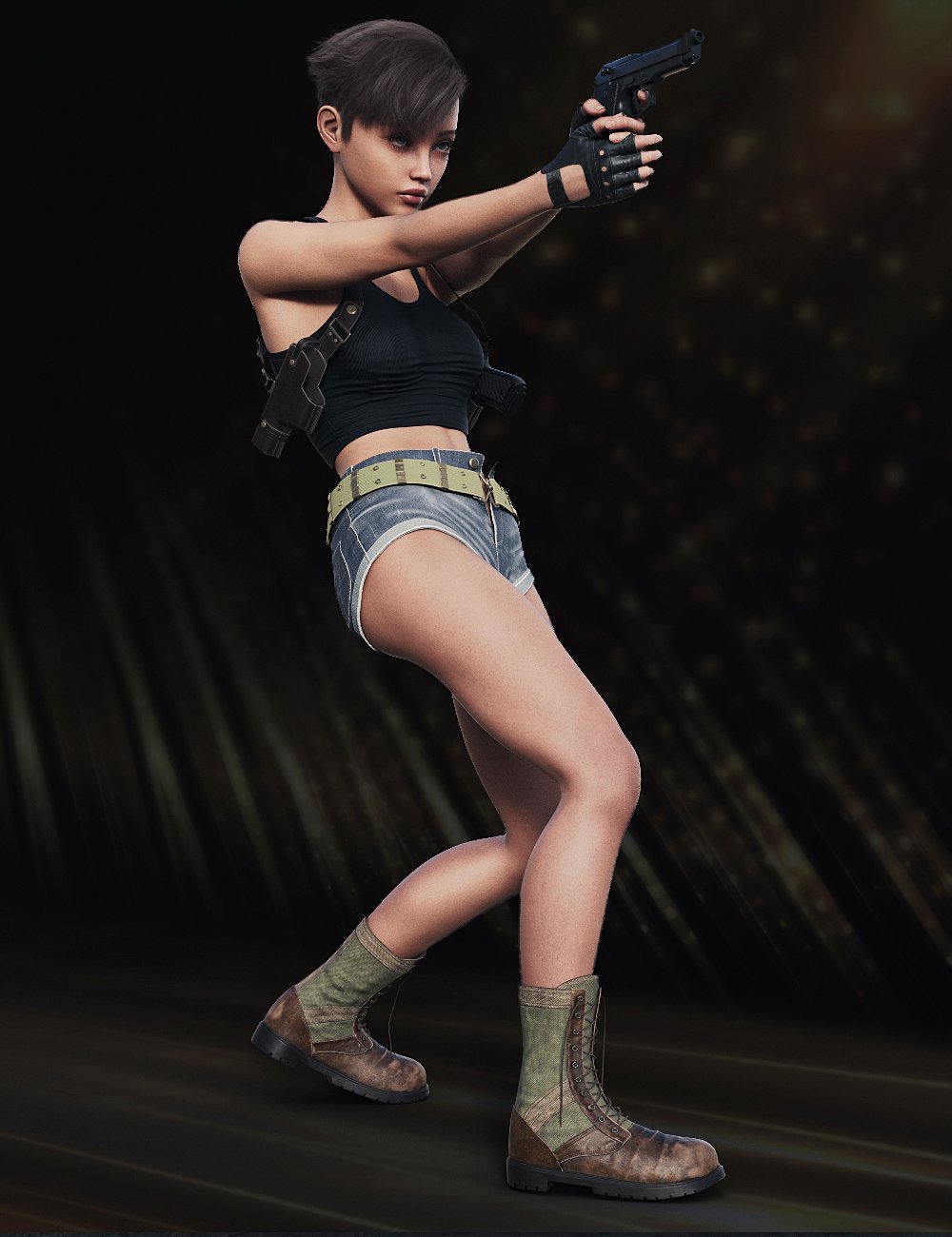 Sassy Shorts Outfit for Genesis 9