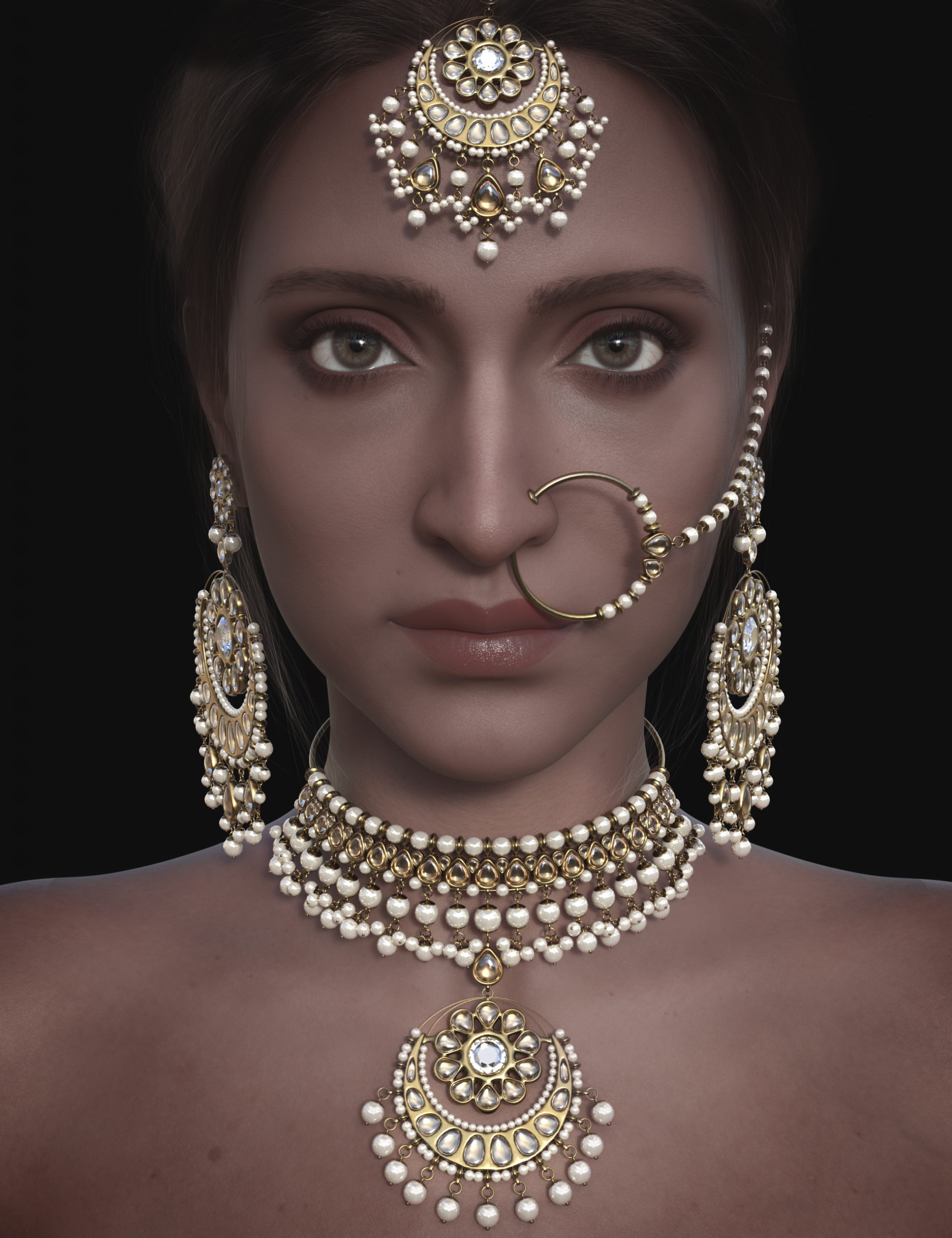 B.E.T.T.Y. Kundan Jewelry for Genesis 9