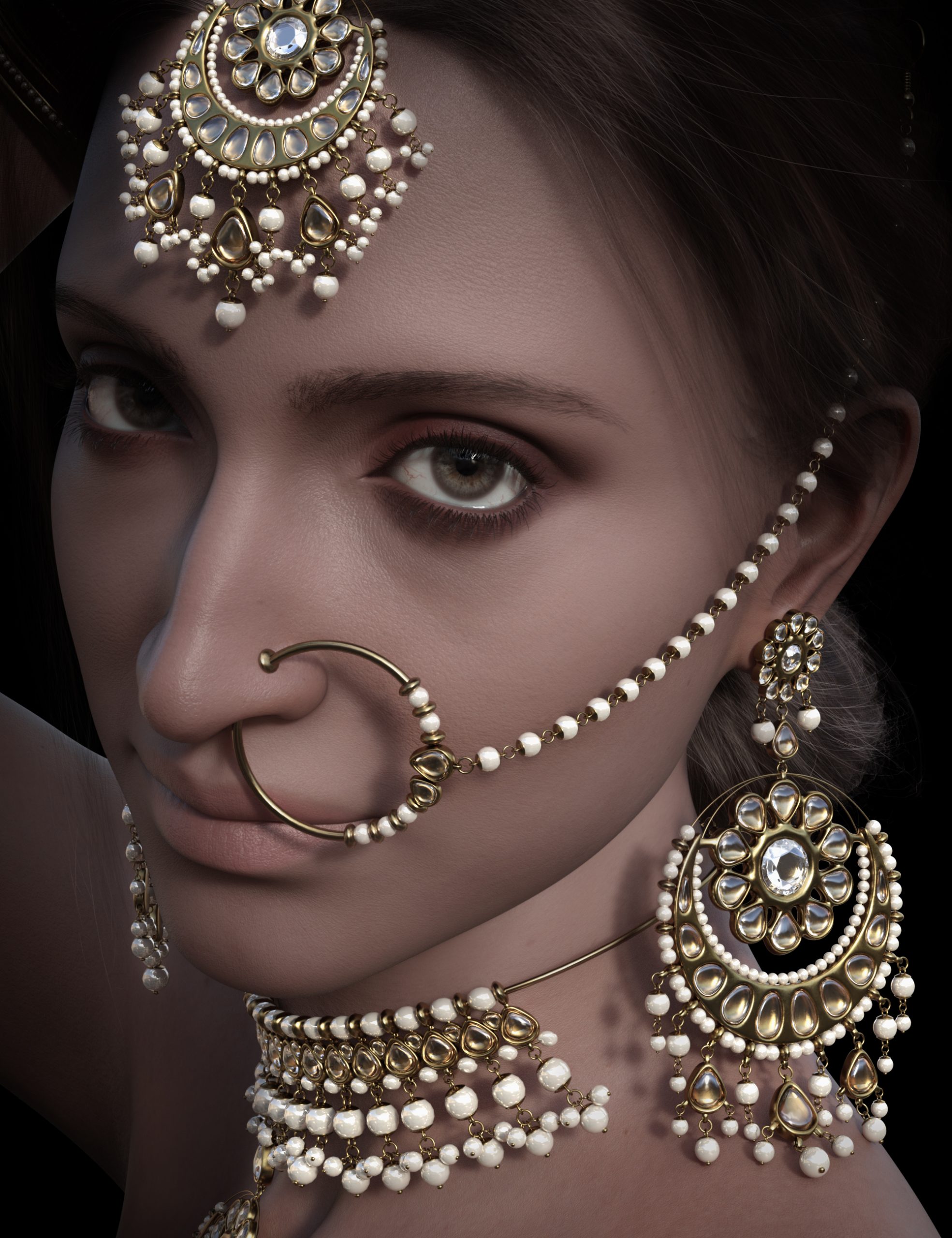 B.E.T.T.Y. Kundan Jewelry for Genesis 9