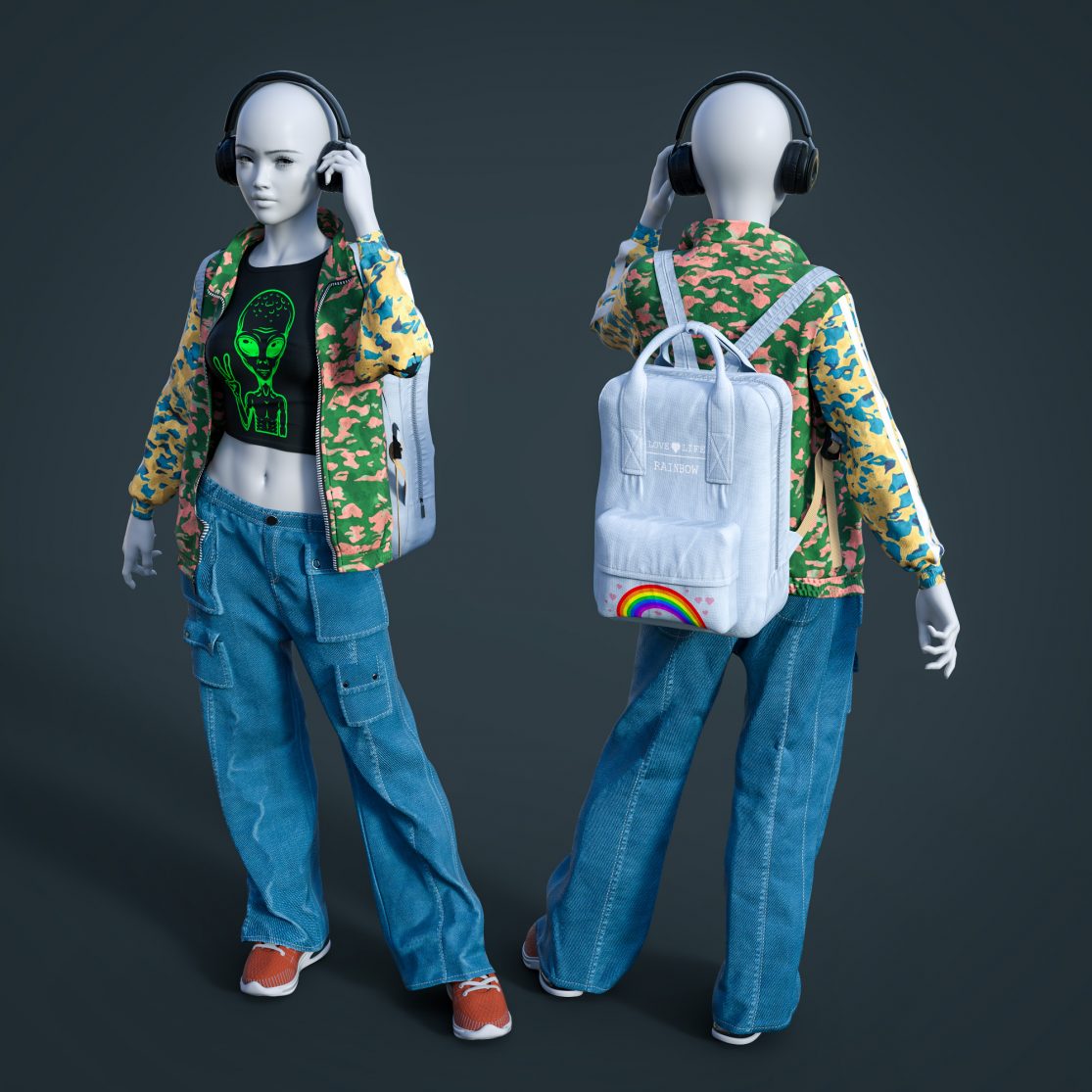 dForce Casualwear Style Outfit for Genesis 9