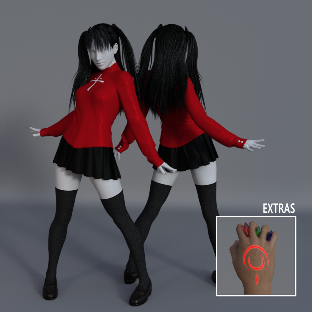 dForce Young Mage Set for G8F