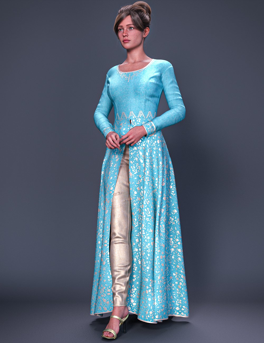 dForce Indian Style Outfit for Genesis 9