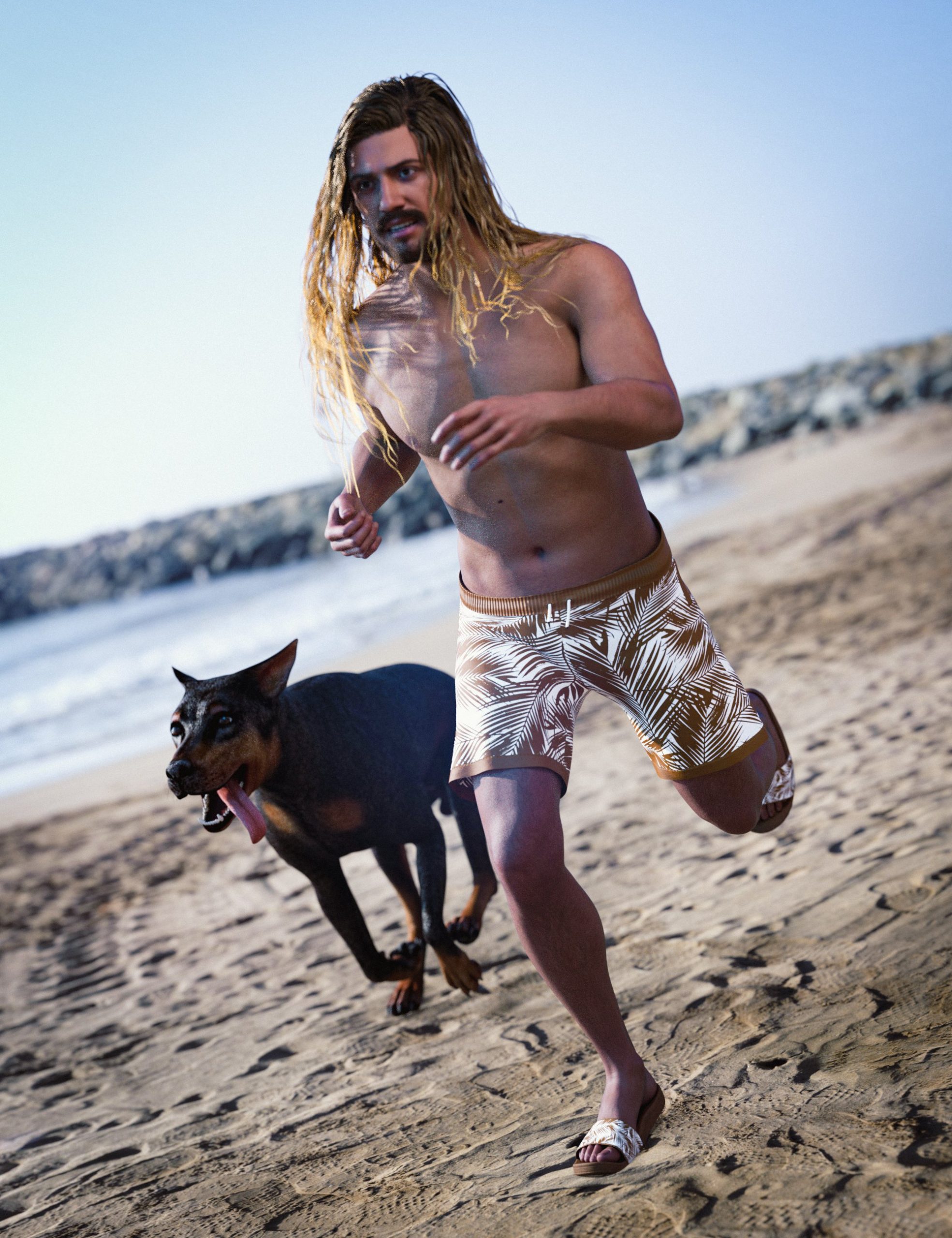 dForce Oliver Beachwear Outfit for Genesis 9