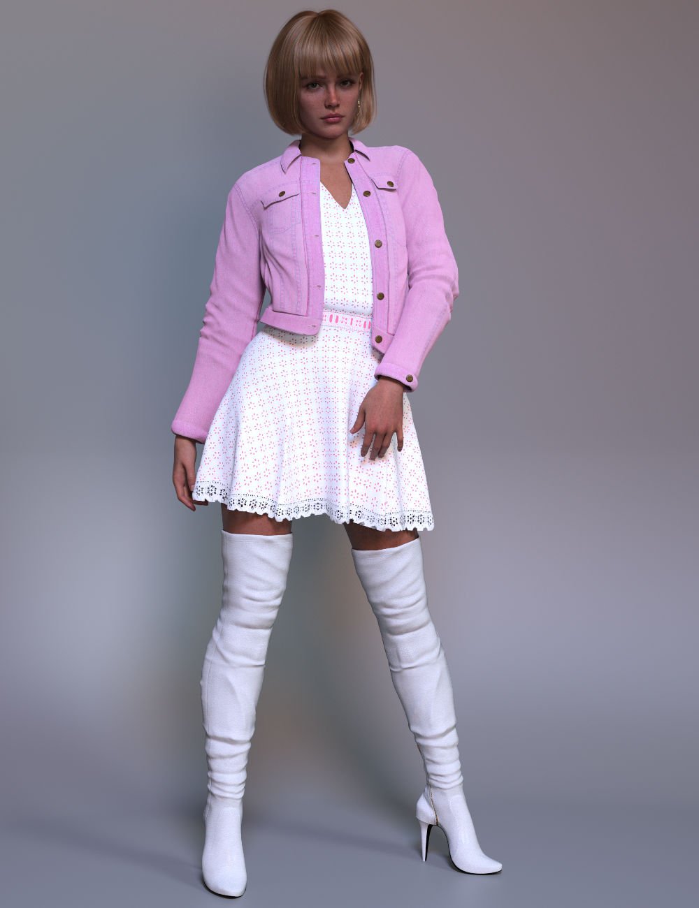 dForce Trixie Spring Outfit for Genesis 9
