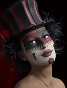 Elvira for Genesis 8 Female and Harlequin L.I.E. Make Up