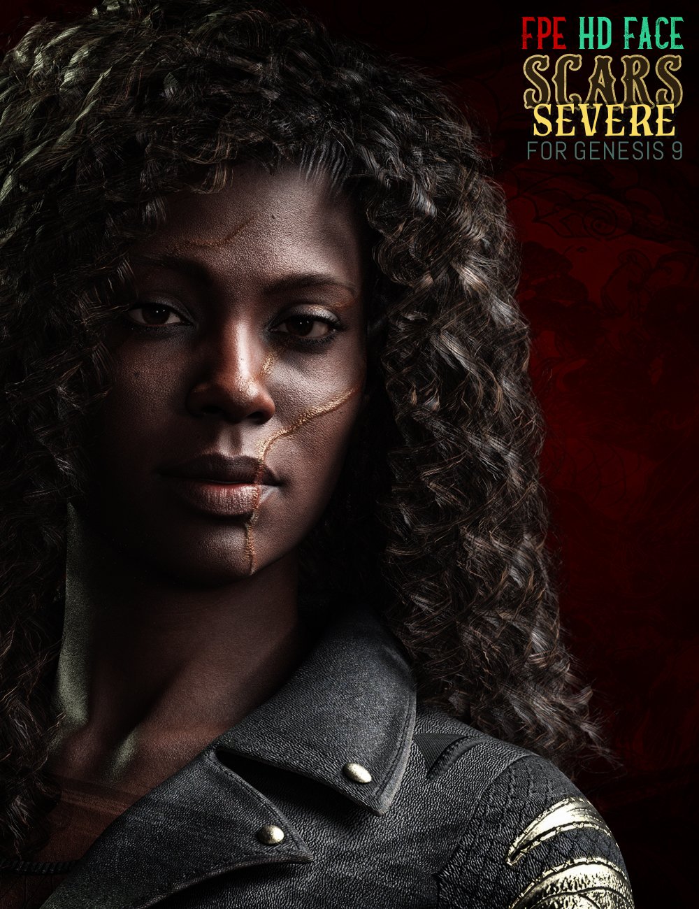 FPE HD Face Scars Severe for Genesis 9