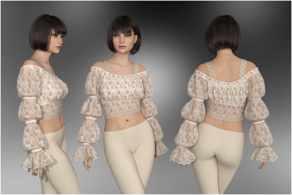 dForce - Posy Top for G8Fs by Lully