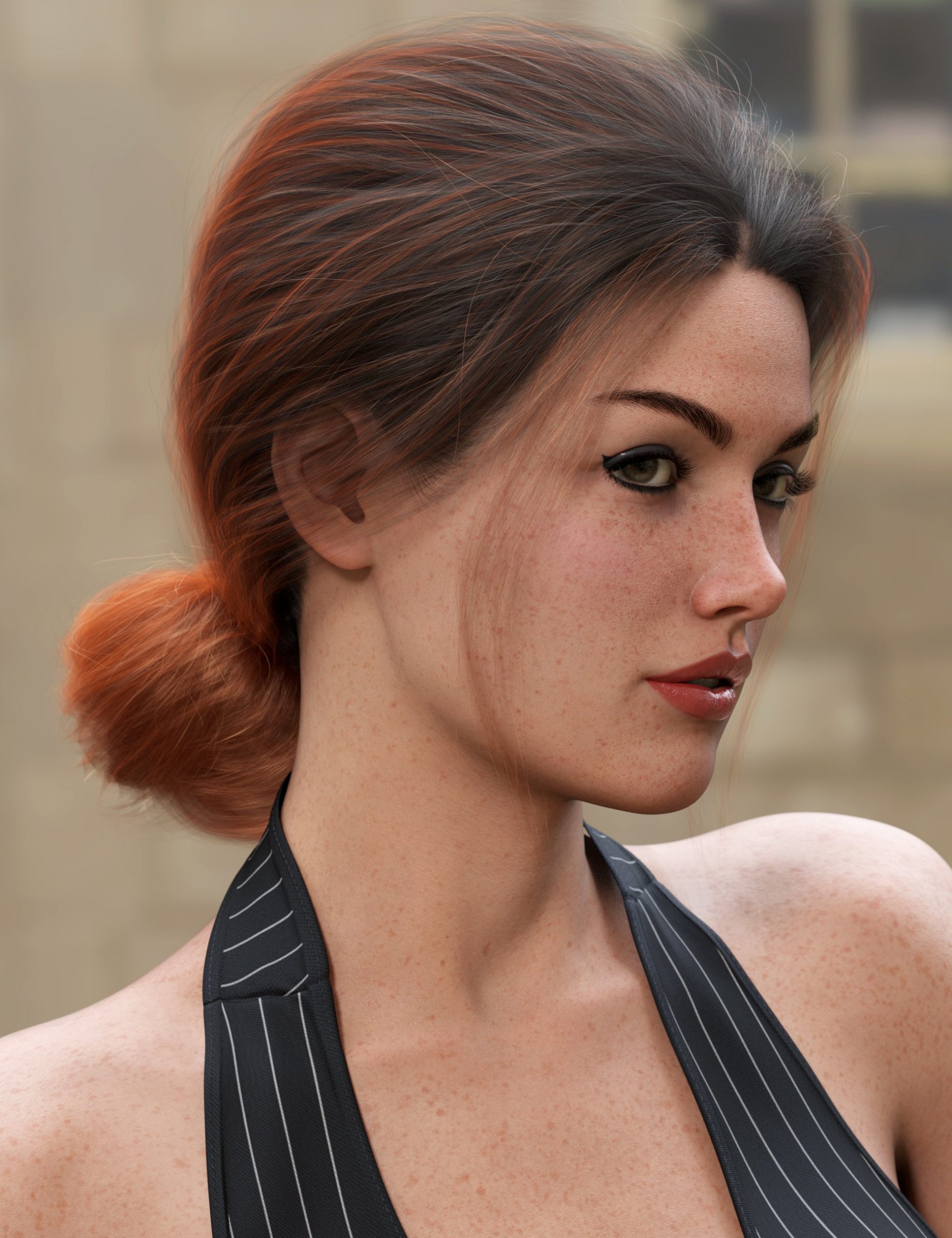 Low Loose Updo Hair Color Expansion