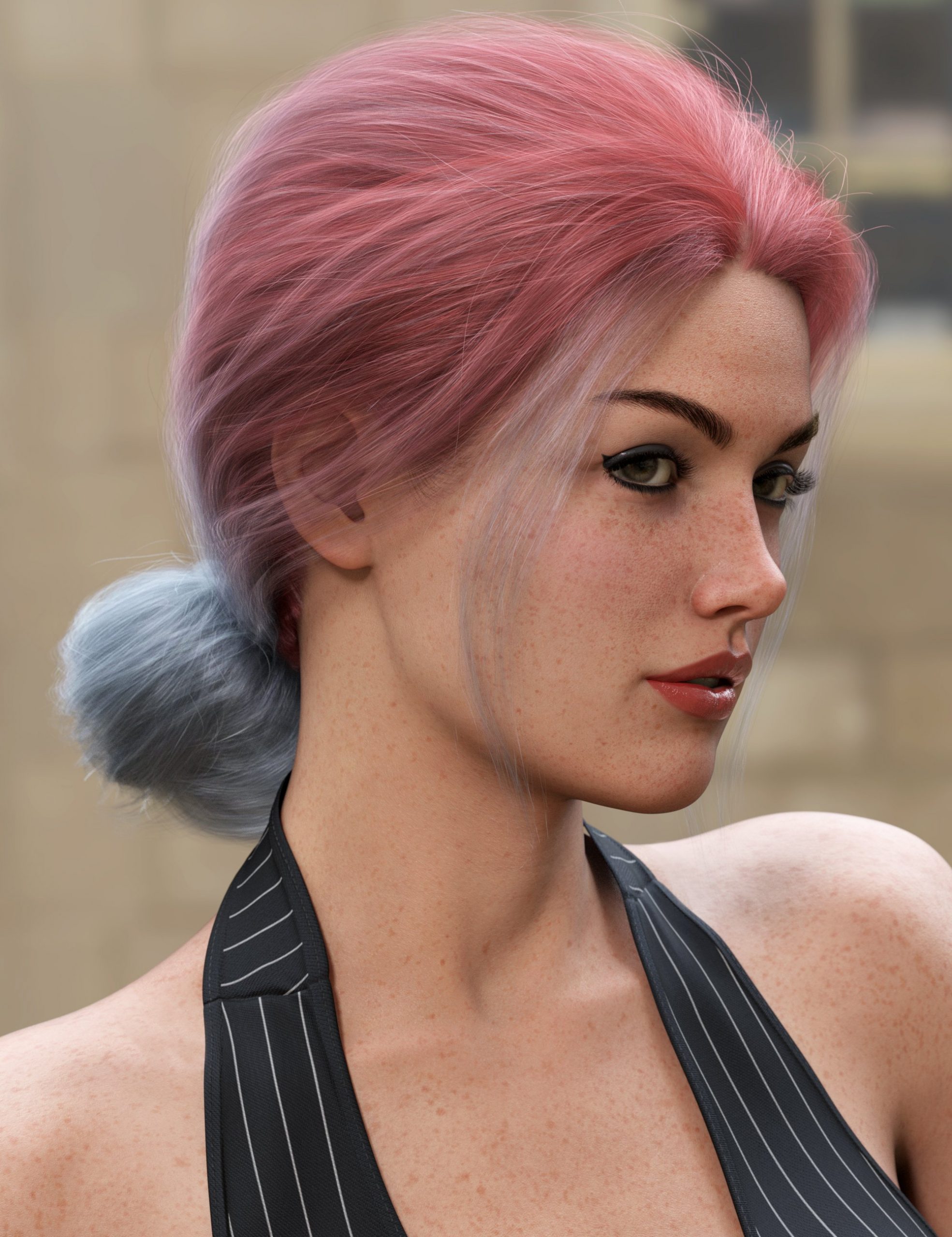 Low Loose Updo Hair Color Expansion