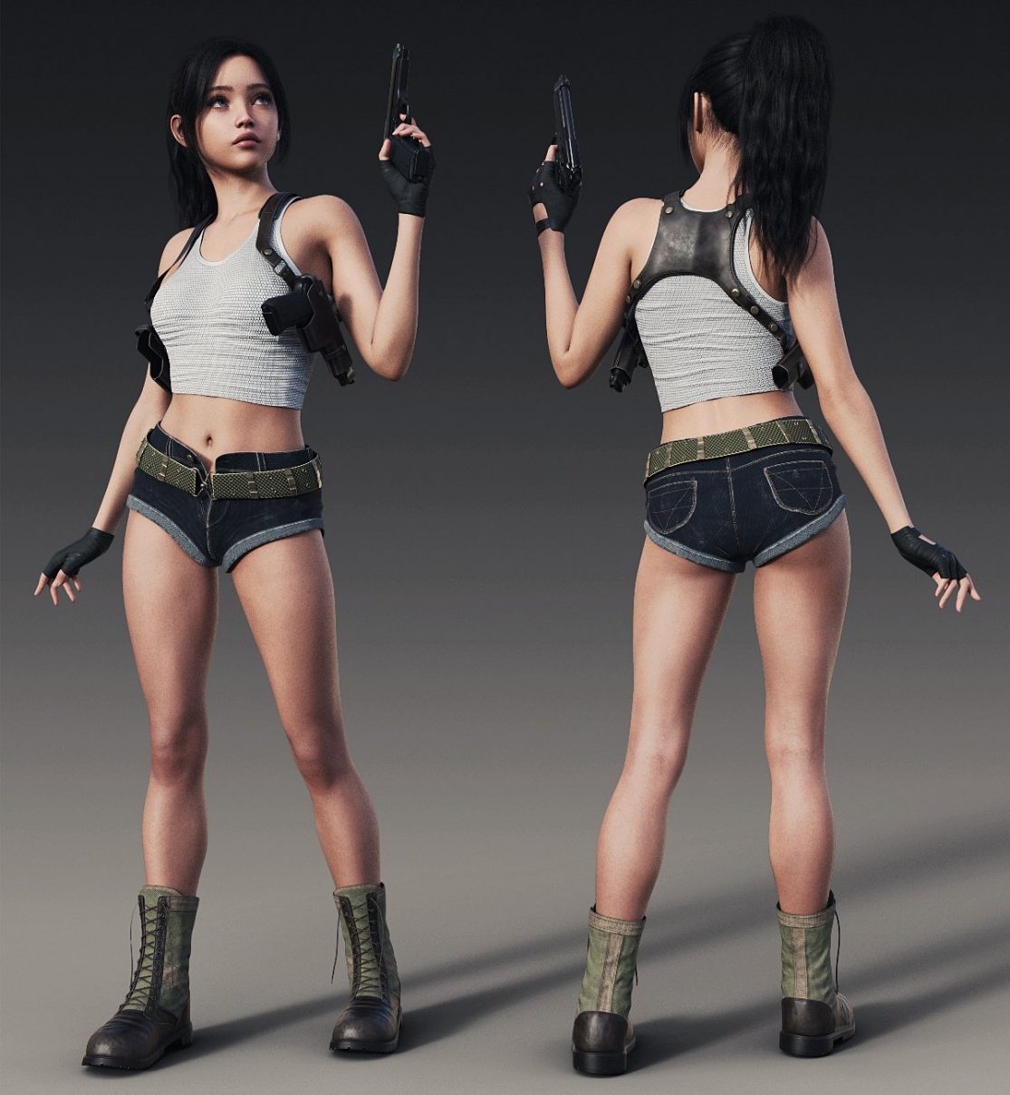 Sassy Shorts Outfit Texture Add-On