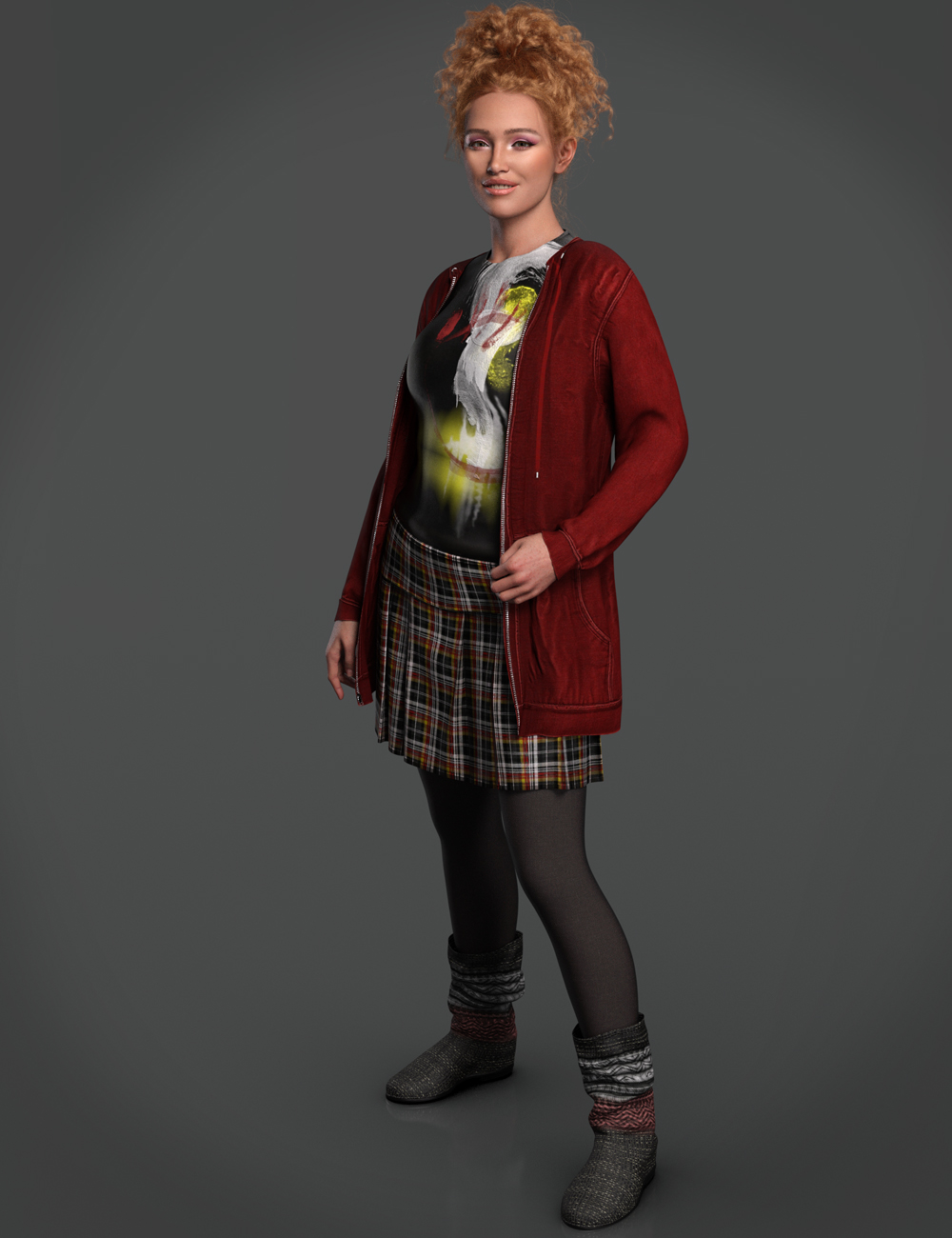 dForce Thrifty Chic Outfit Texture Add-On