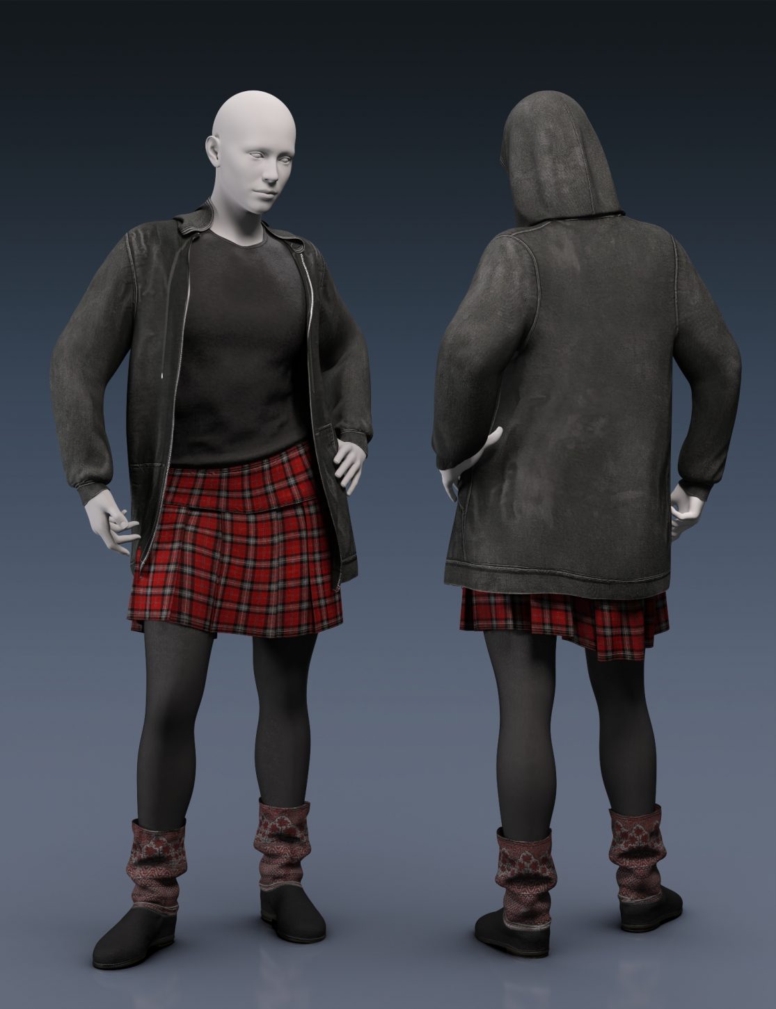 dForce Thrifty Chic Outfit for Genesis 9