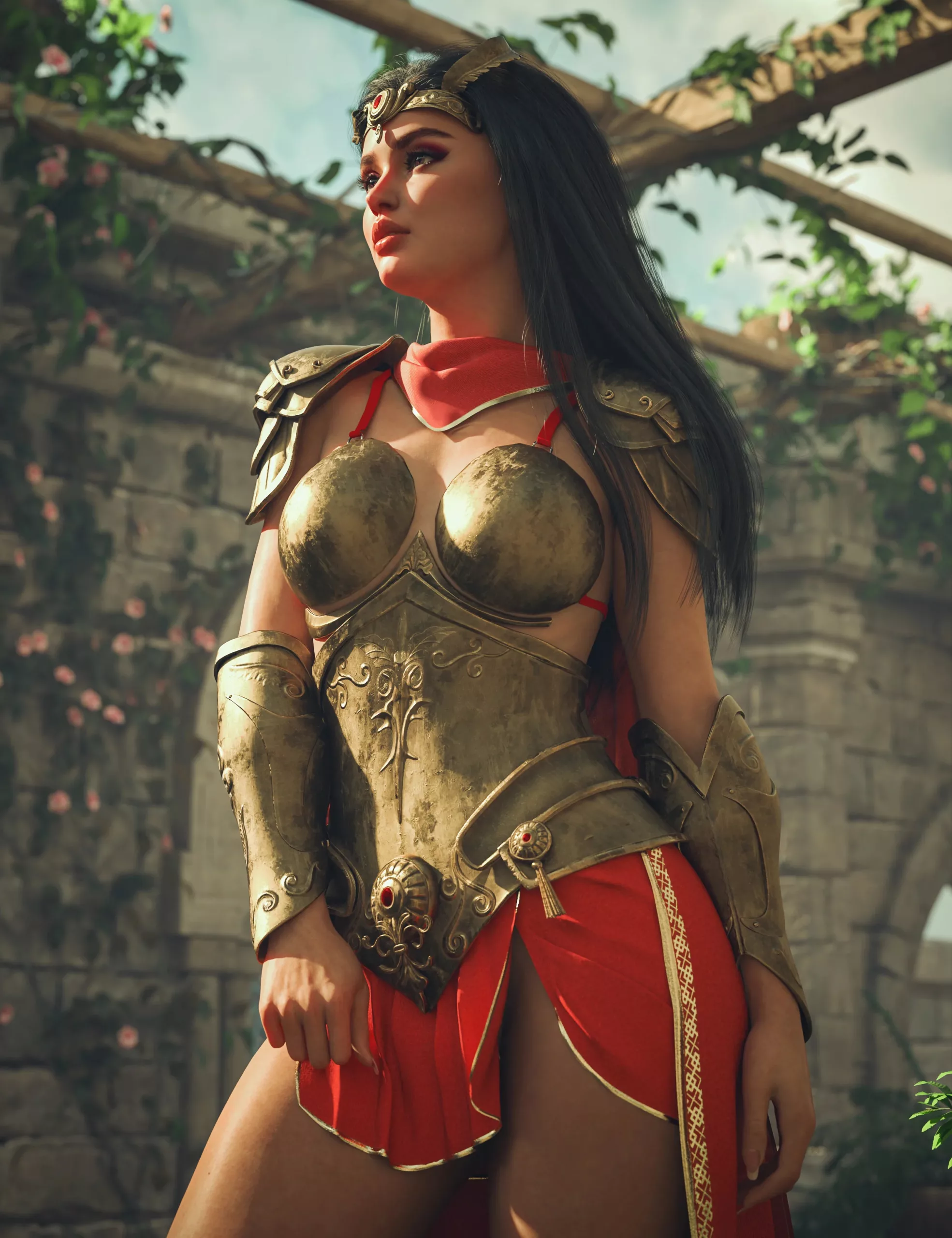 BW dForce Guardian Goddess Outfit for Genesis 9 Genesis 8 and Genesis 8.1 Female