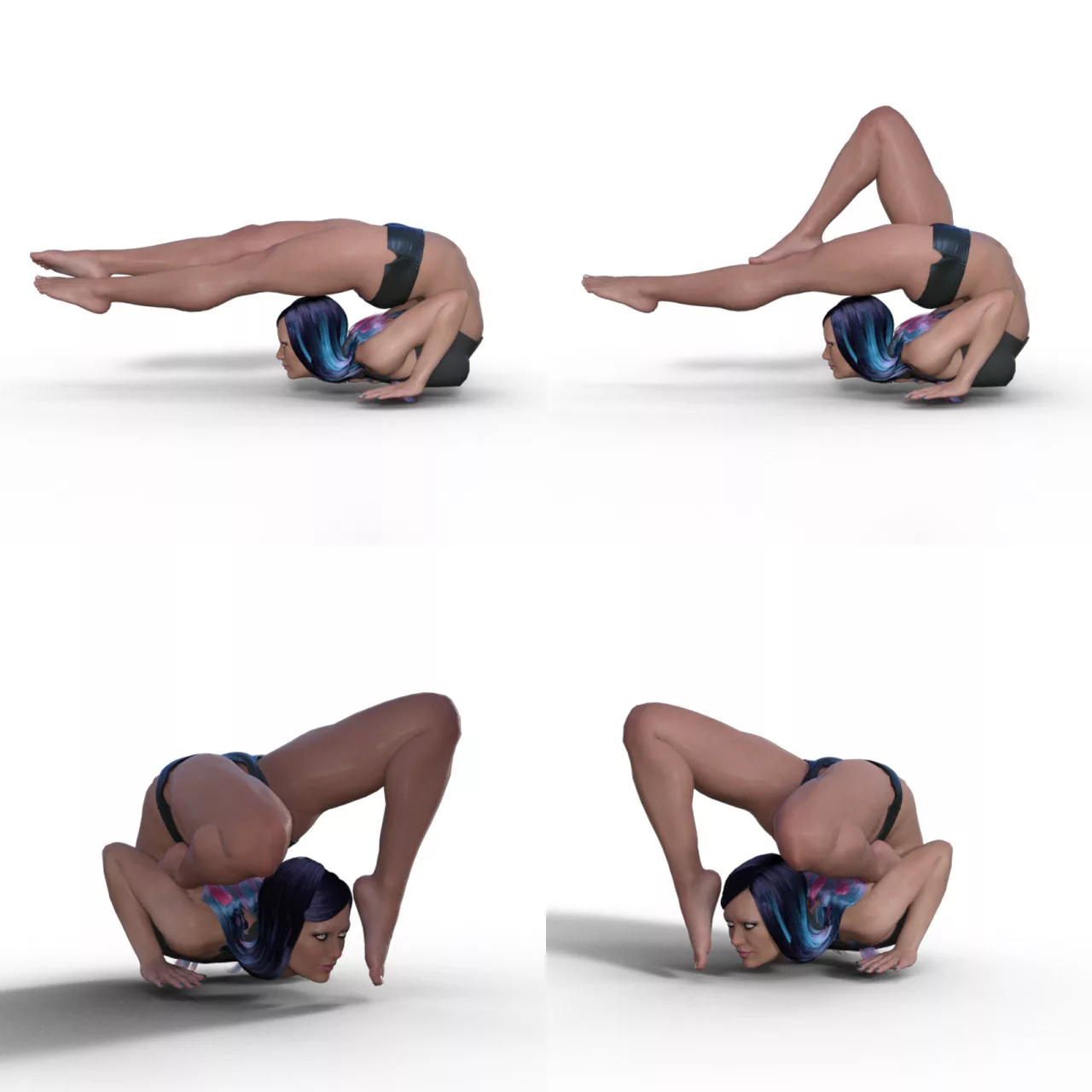 Contortionist Poses Set2 - Handstand