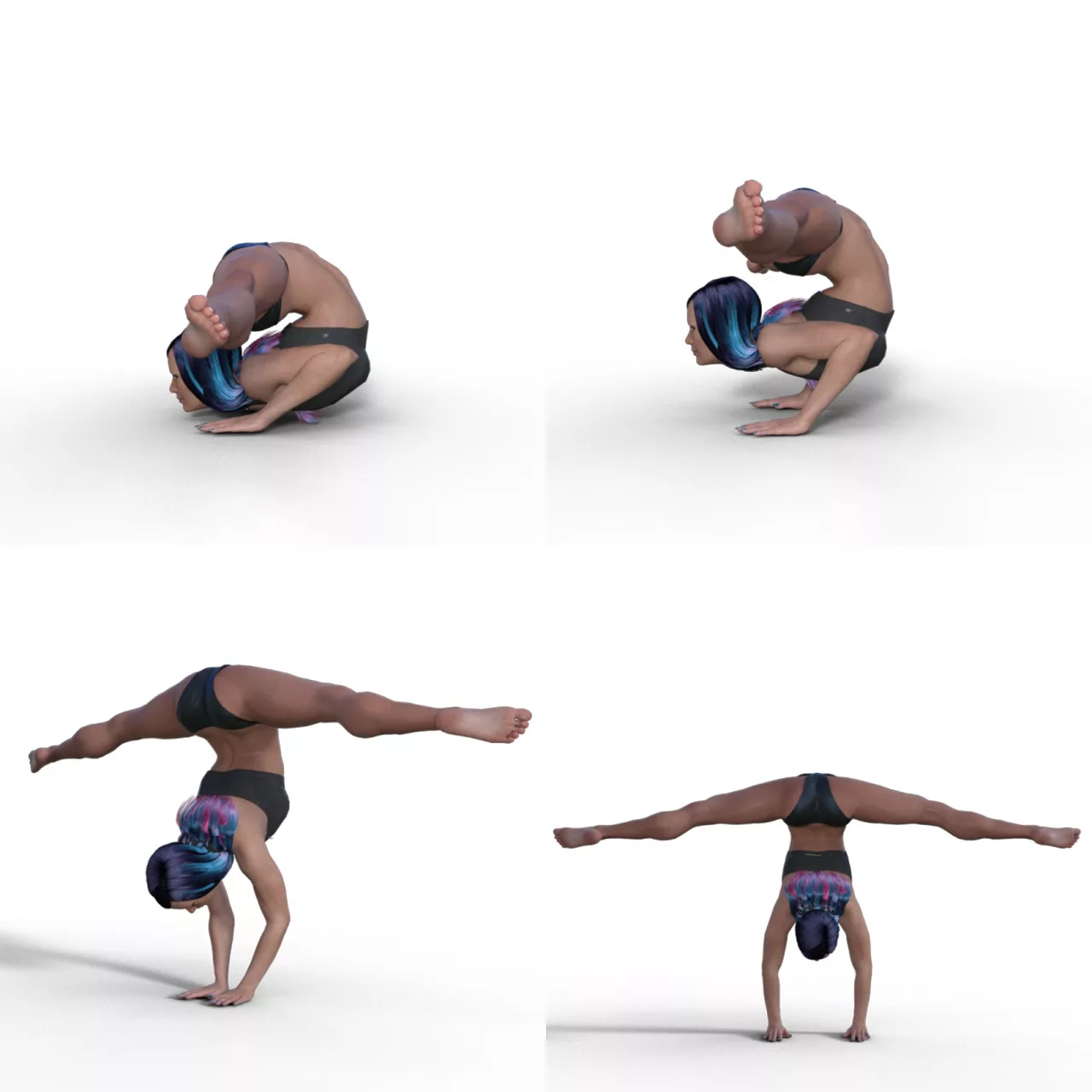 Contortionist Poses Set2 - Handstand