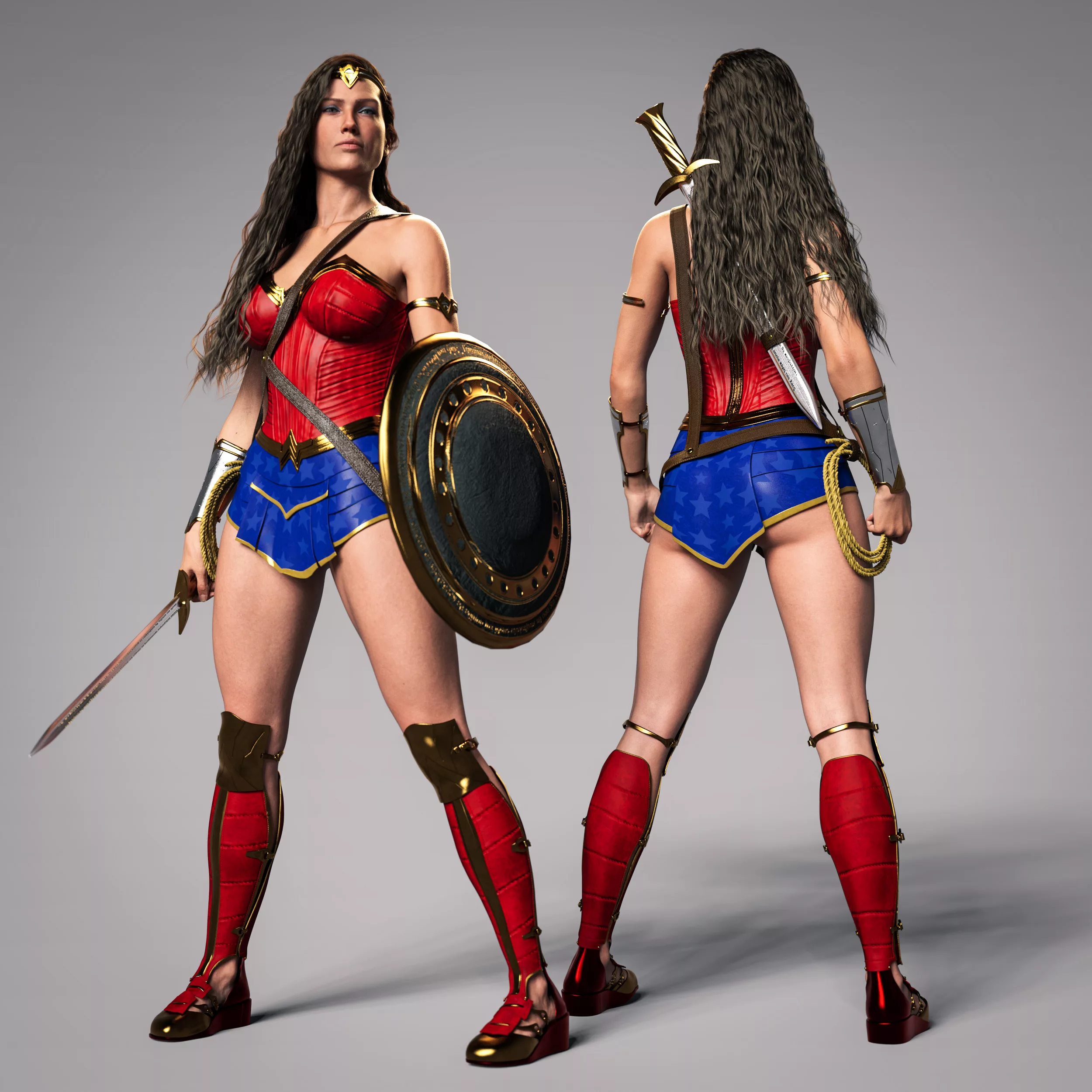 X-Fashion Olympian Warrior Outfit for Genesis 9