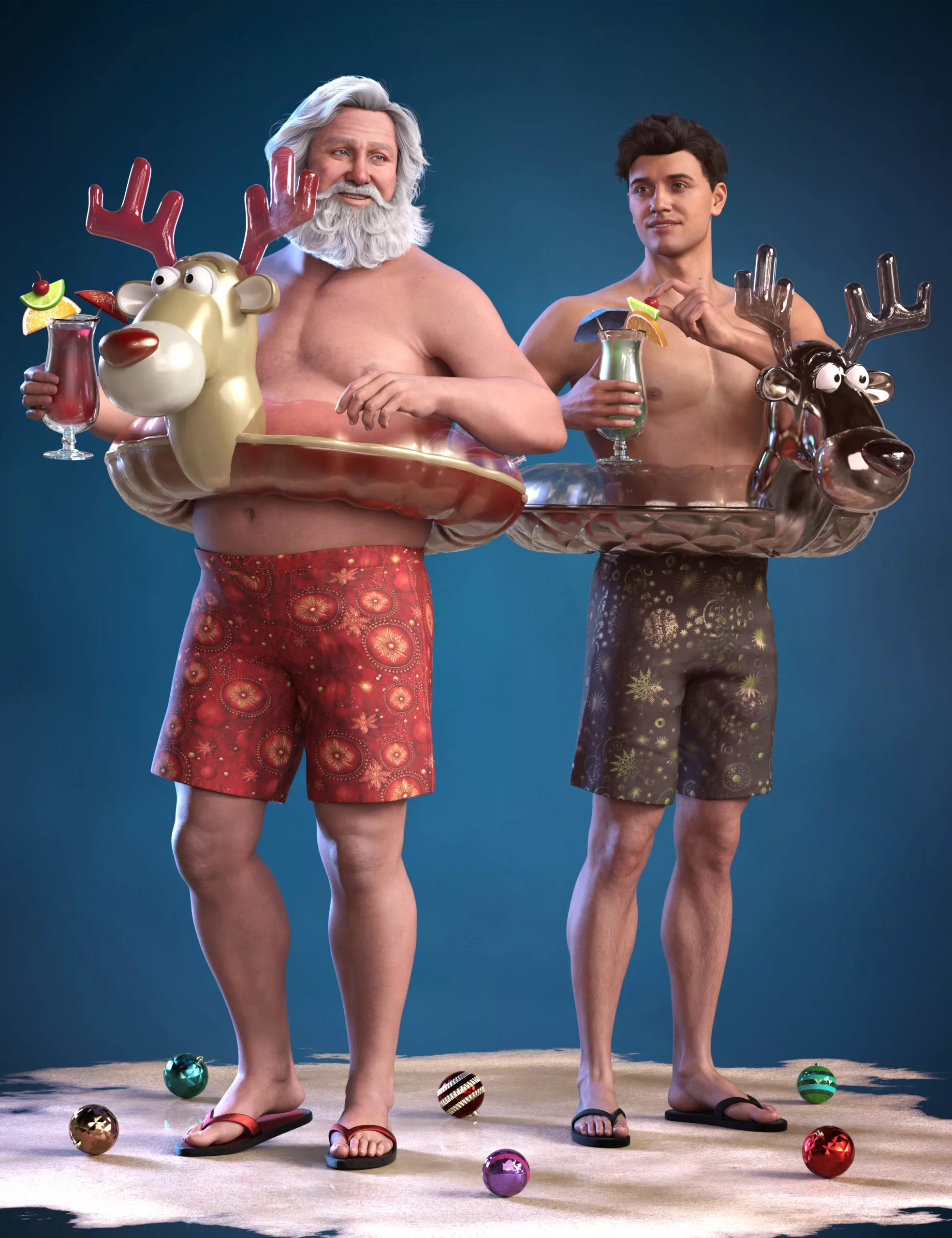 dForce Summer Santa Textures