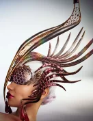 Extravaganza Futuristic Headdress for Genesis 9, 8.1, and 8