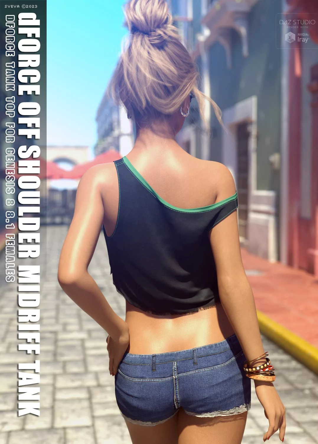 dForce Off Shoulder Midriff Tank G8G8.1F