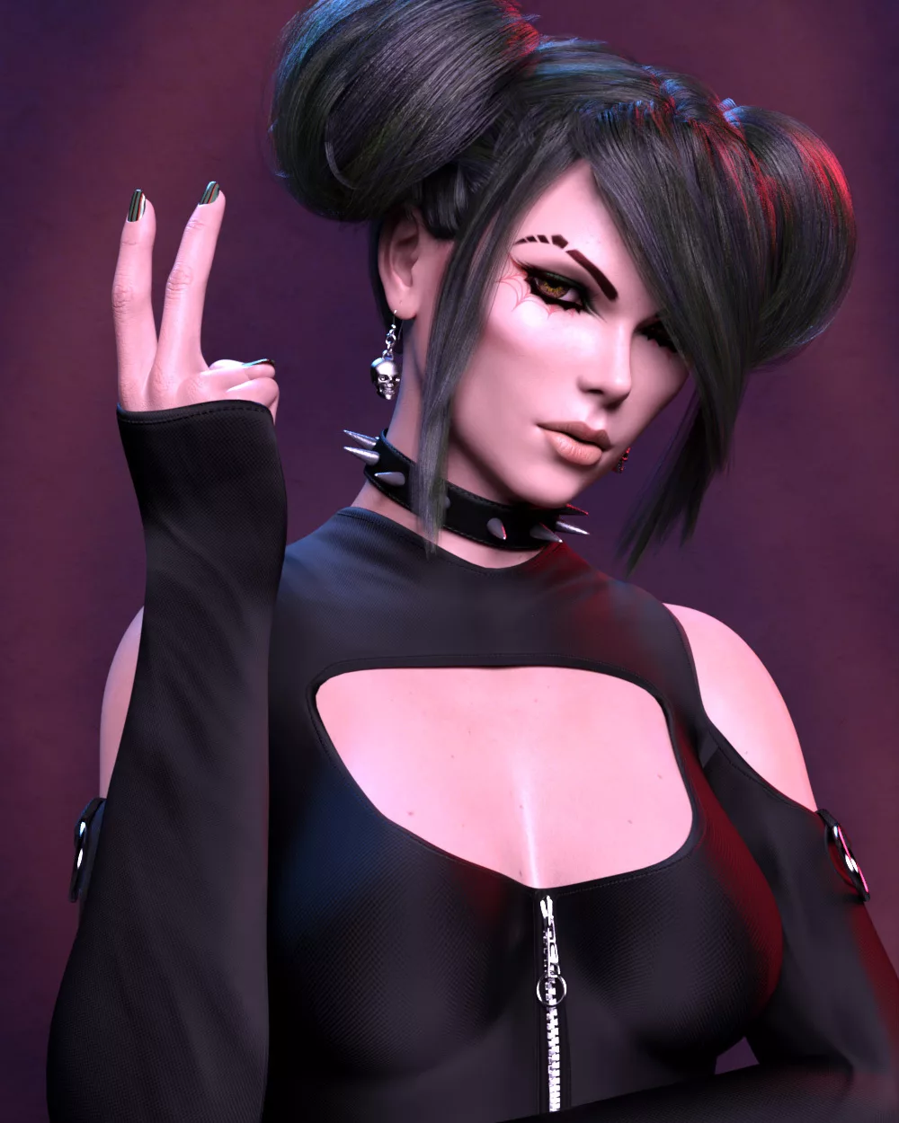 Gothic MakeUp Geoshells for Genesis 8 and 8.1 Female