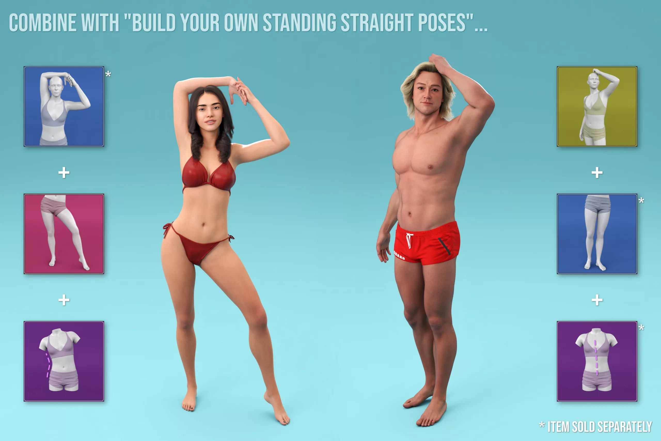 NG Build Your Own Standing Weighted Poses for Genesis 9