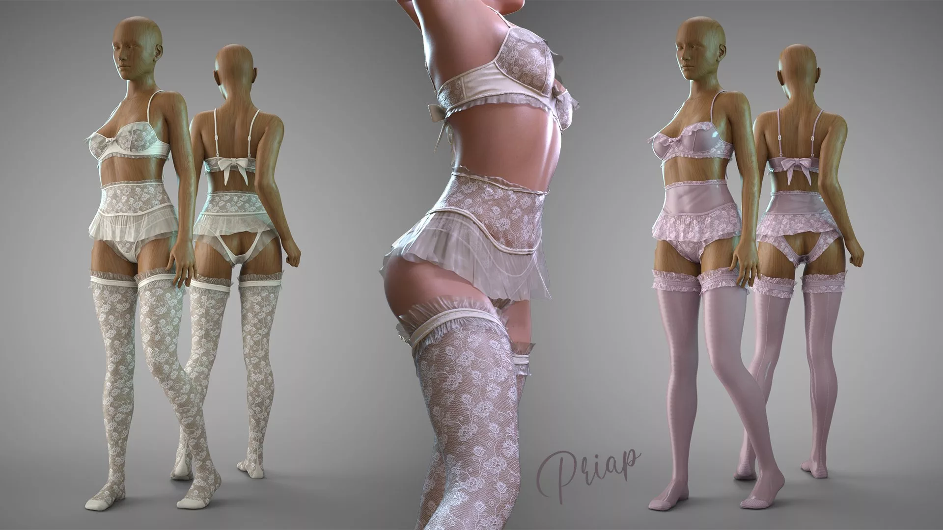 Rococo Lingerie for Genesis 9, 8 and 8.1