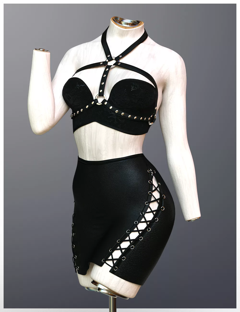 X-Fashion Aesthetic Leather Set for Genesis 9