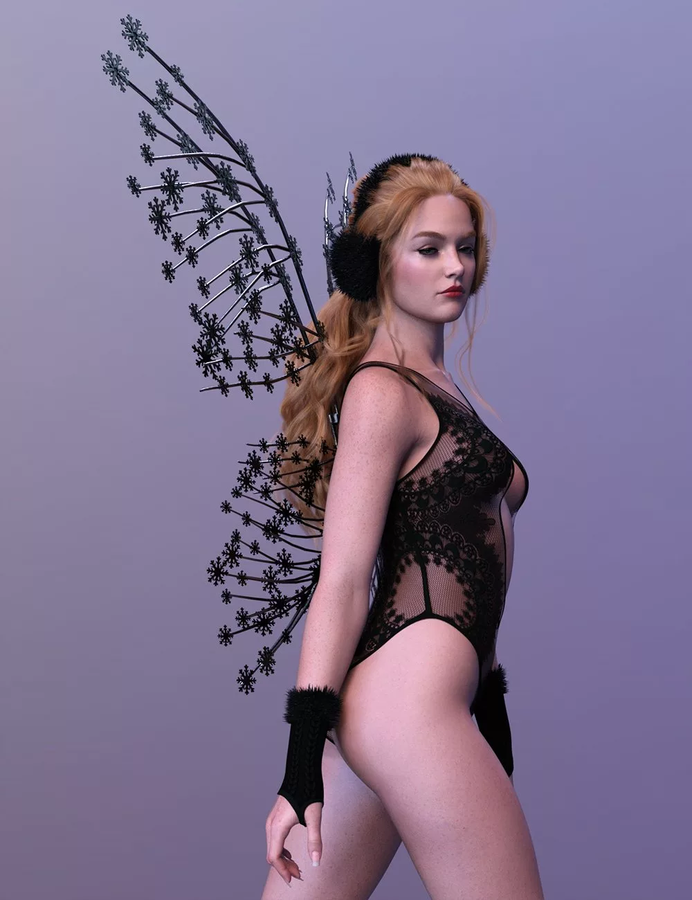 X-Fashion Hollow Out Bodysuit Set for Genesis 9