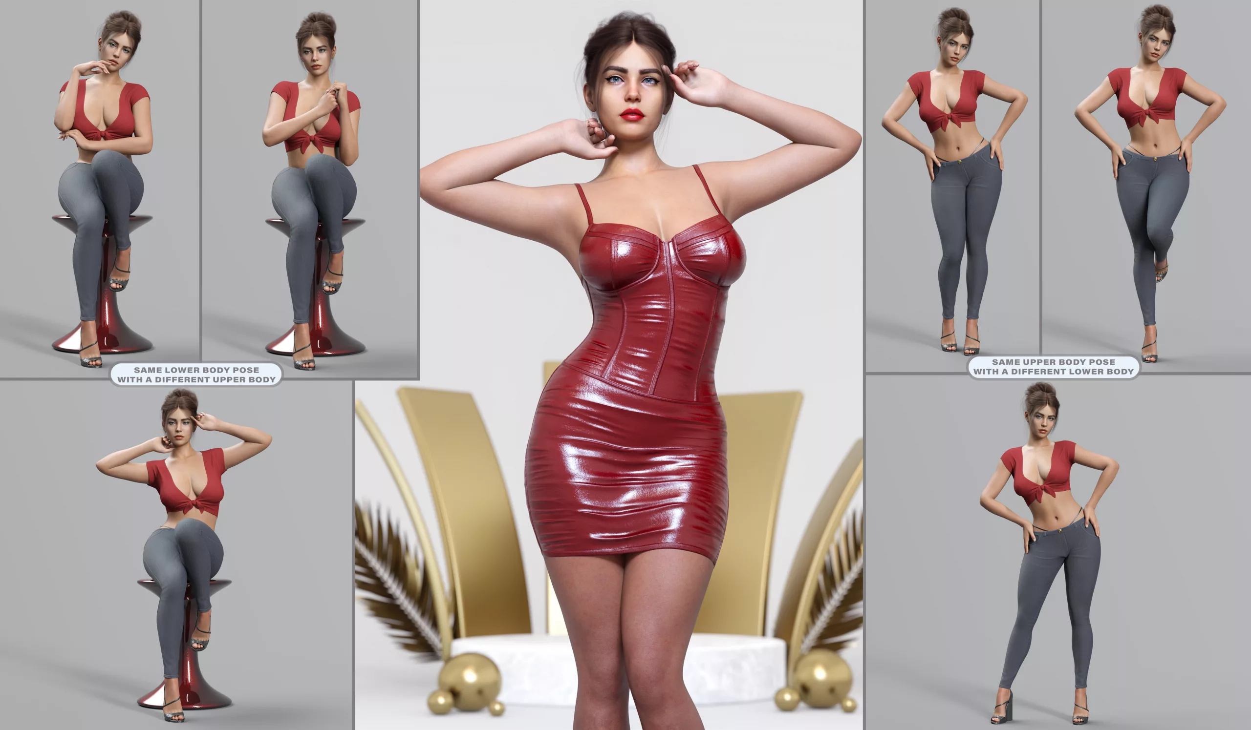 Z Head Turner Pose Mega Set for Genesis 9 and 8 Female