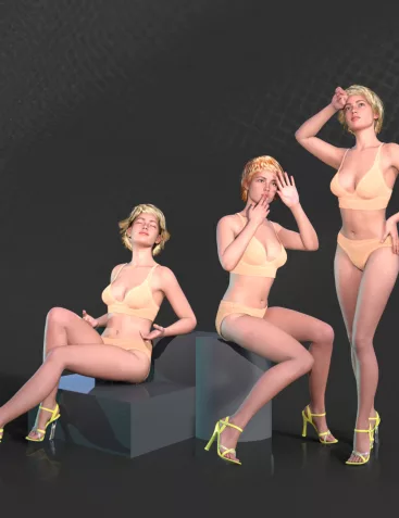 I Love High Heels Poses for Genesis 9 and Victoria 9