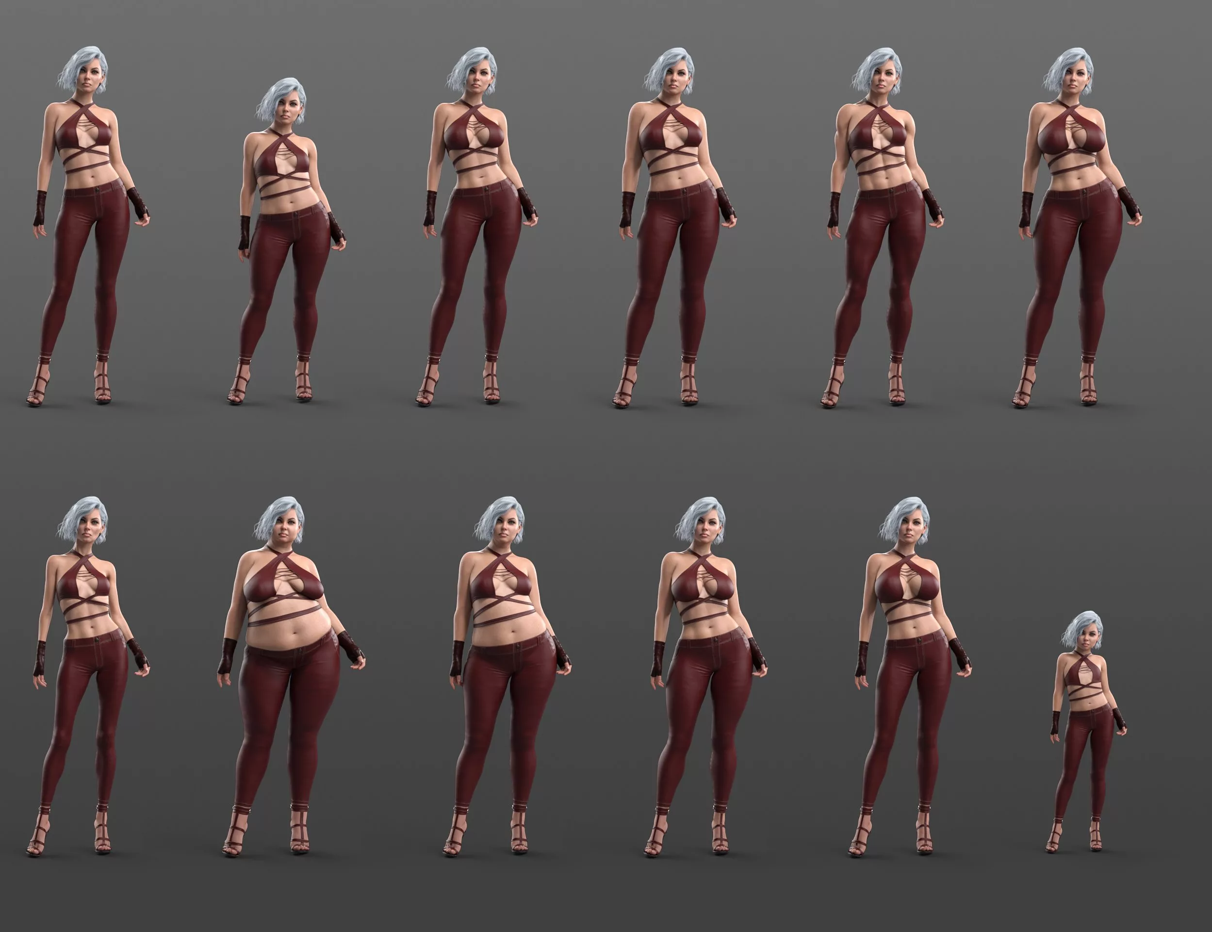 dForce Modern Outfit for Genesis 9, 8.1, and 8