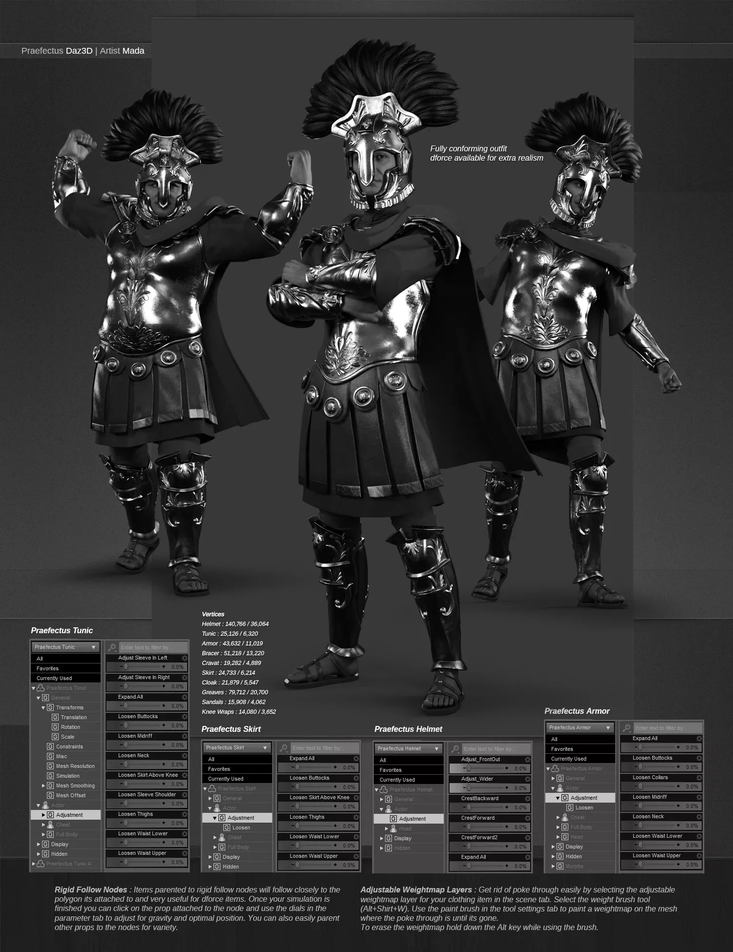 dForce Praefectus Outfit for Genesis 9