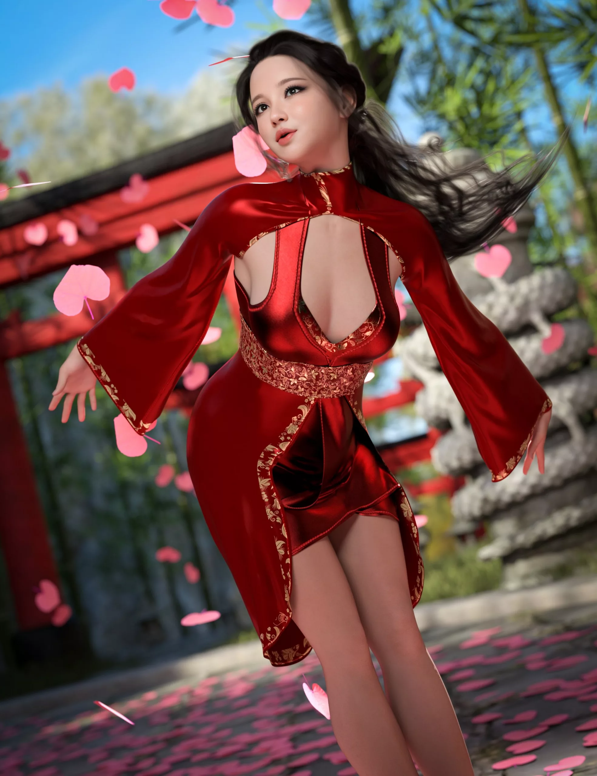 dForce Seoyun Asian Outfit Texture Add-On