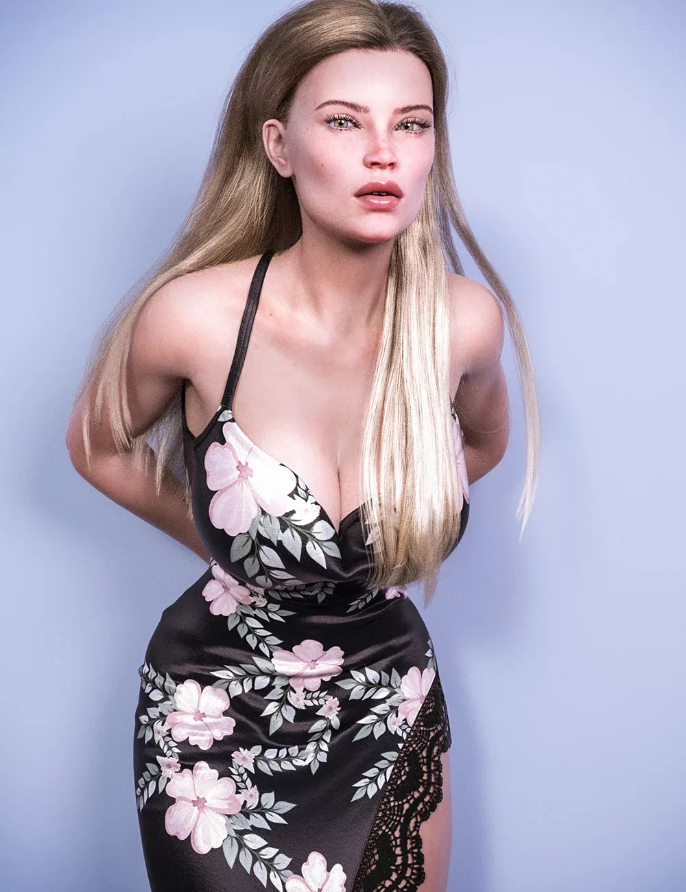 dForce Maxi Dress Outfit for Genesis 9, 8 and 8.1 Females