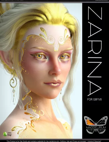 MDD Zarina for G8F/V8 IRAY ONLY