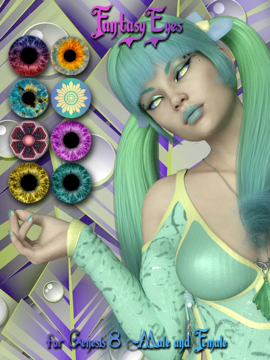 Fantasy Eyes for Genesis 8 Male and Female