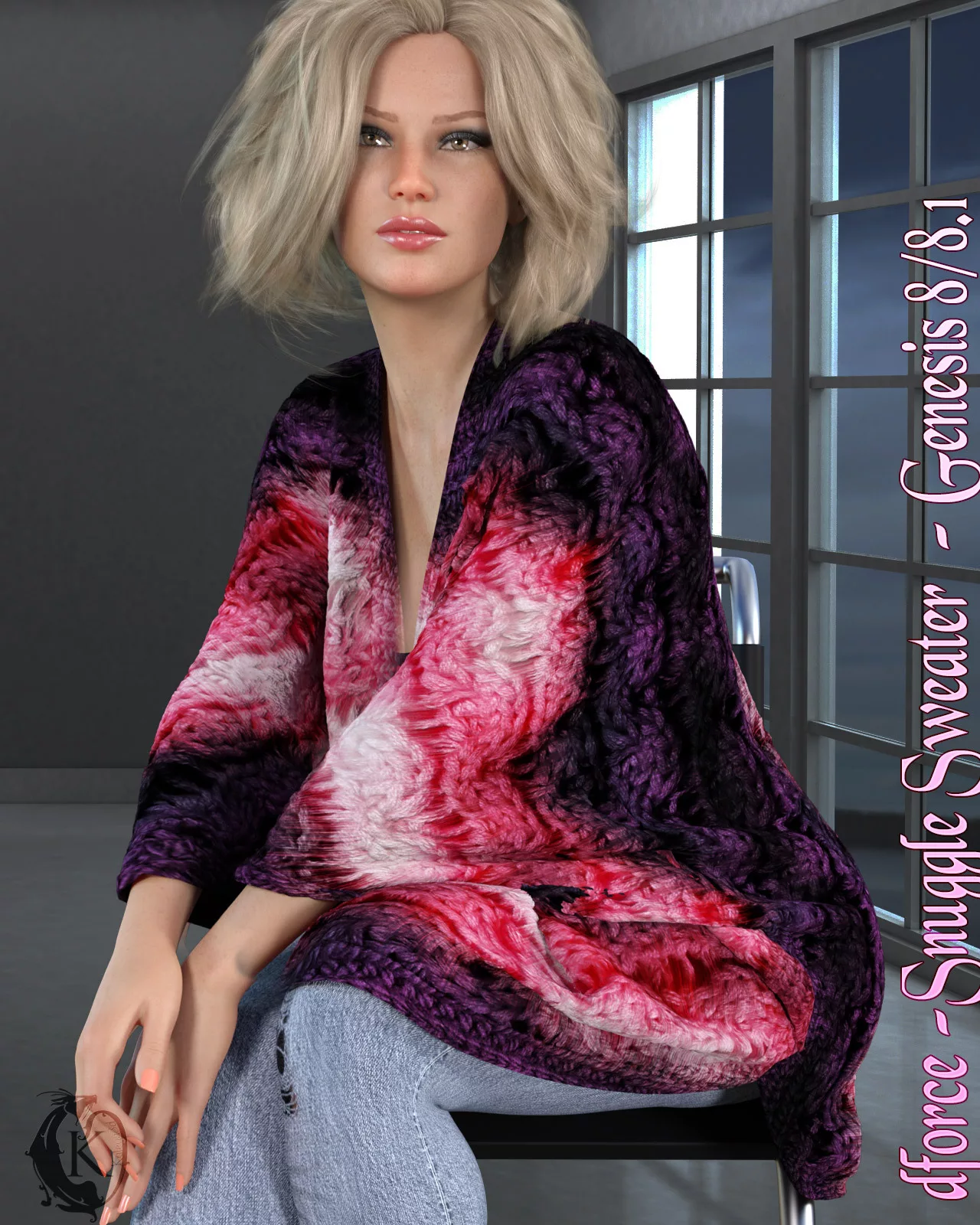 dforce - Snuggle Sweater - Genesis 8