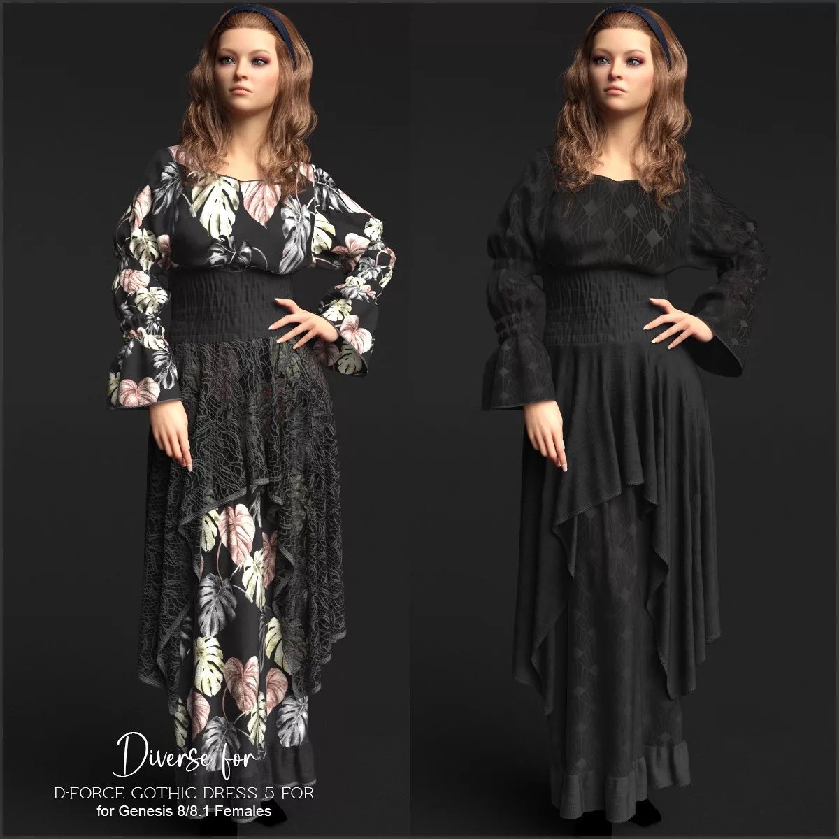 Diverse for D-Force Gothic Dress 5