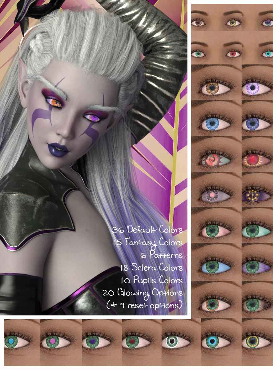 Fantasy Eyes for Genesis 8 Male and Female