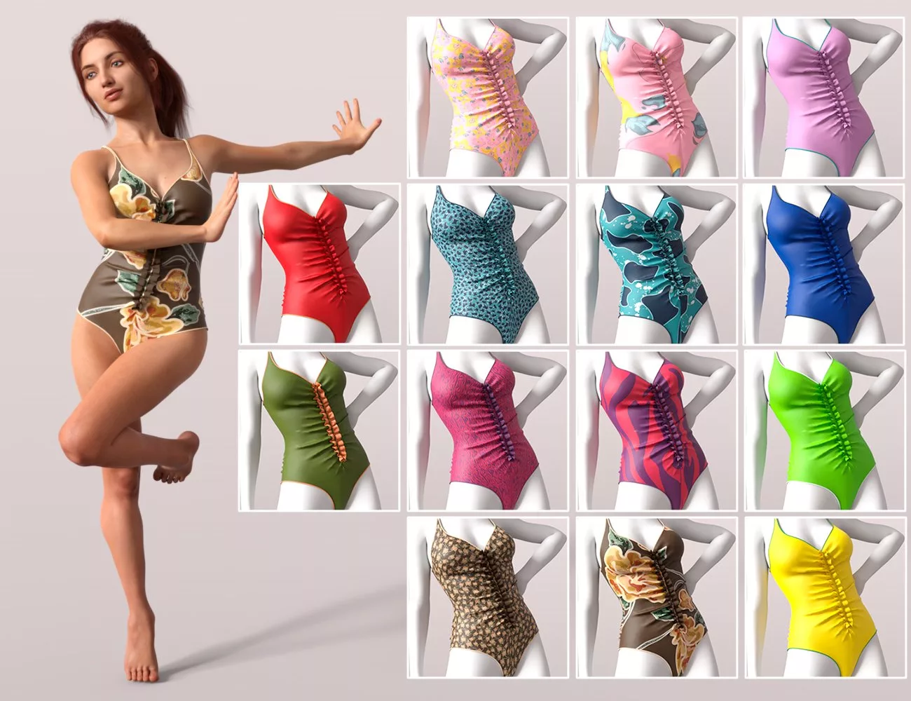 dForce Must-Have Beach Outfit for Genesis 8 and 8.1 Females